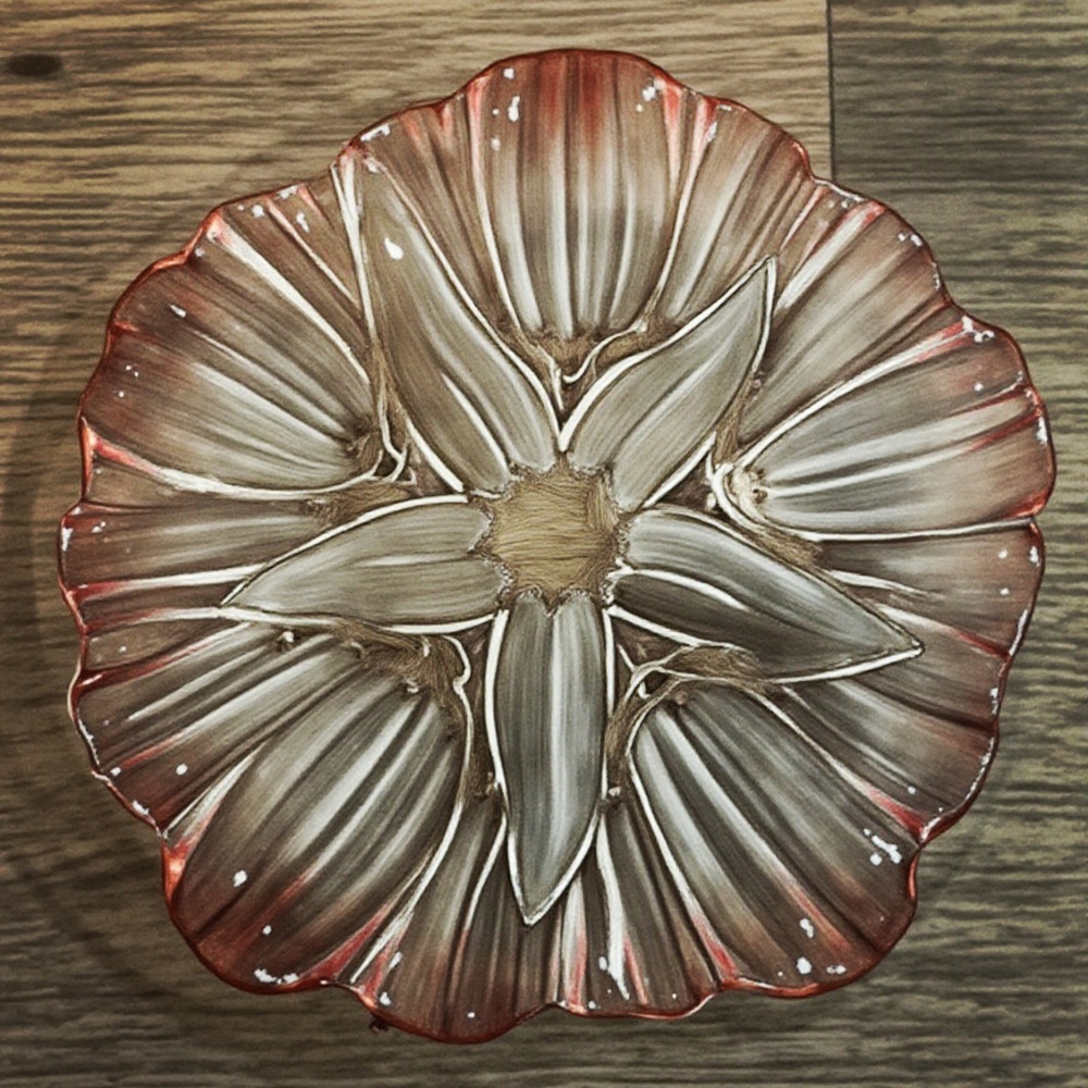 Vintage Mikasa “Tulips” Glass Platter